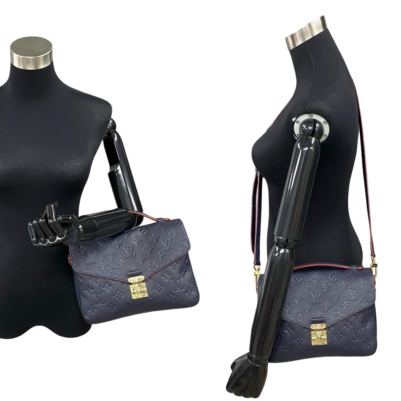 LOUIS VUITTON Shoulder Bag Monogram Ann Platt Navy 2-way handbag Monogram Ann Platt Pochette Metis MM Women