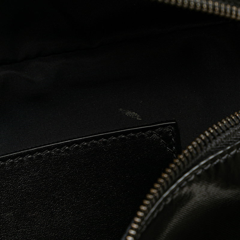Burberry Logo Stripe PVC Leather Waist Bag