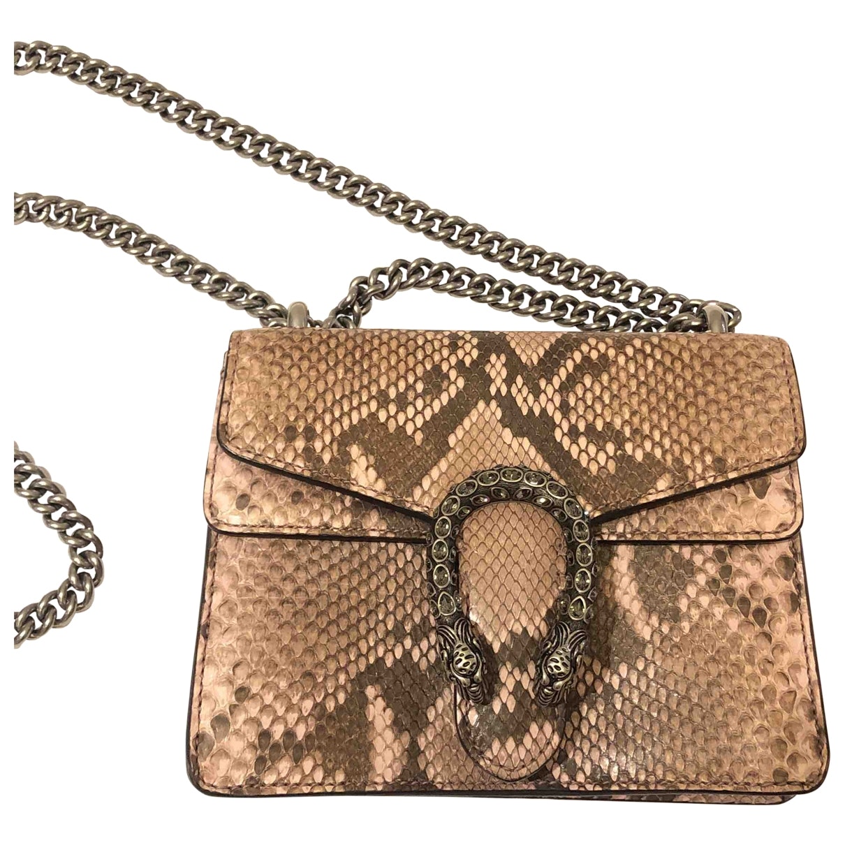 Gucci dionysus pink python handbag