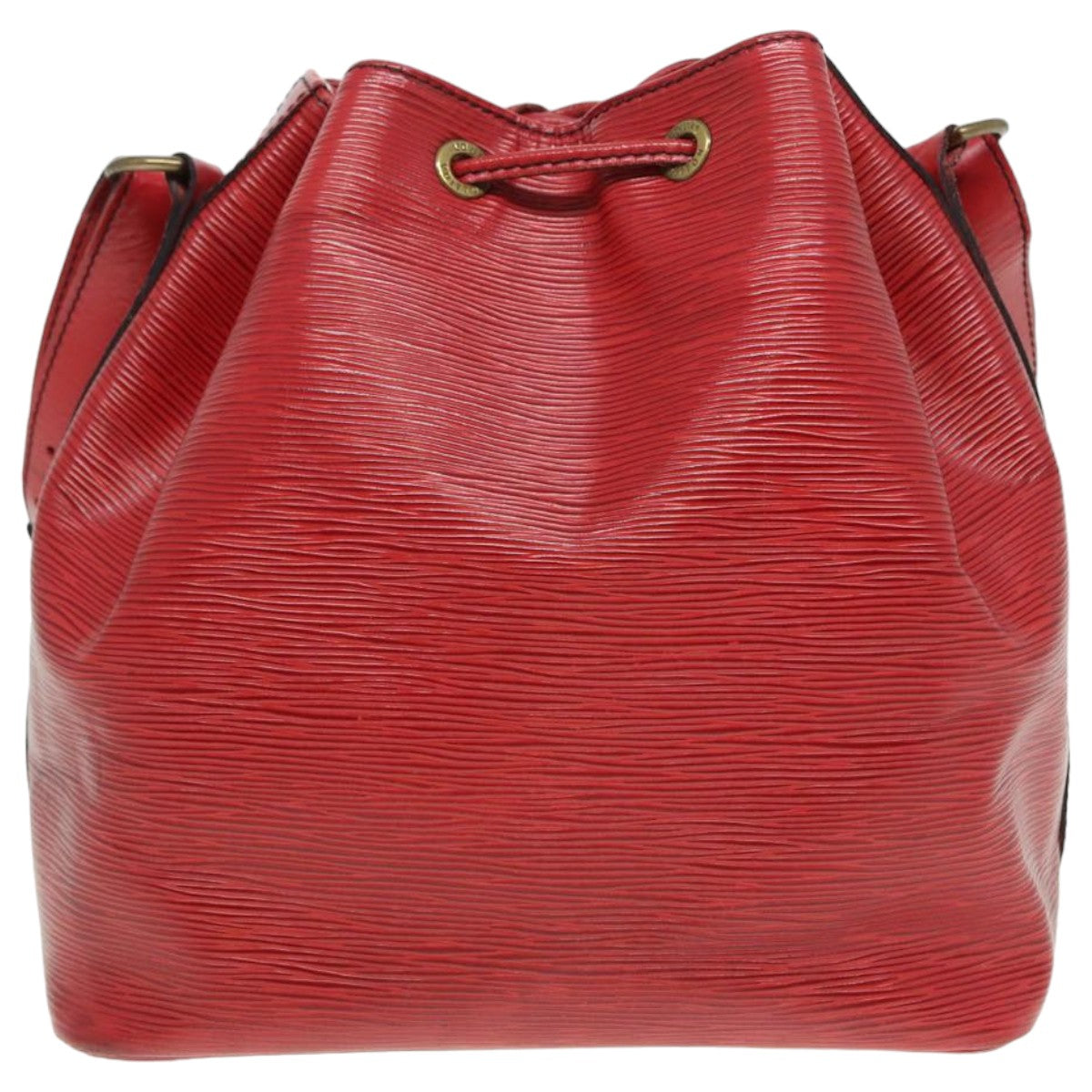 LOUIS VUITTON Epi Petit Noe Shoulder Bag Red M44107 LV Auth 78363