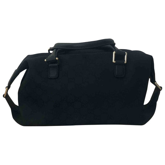 Gucci boston black cloth handbag