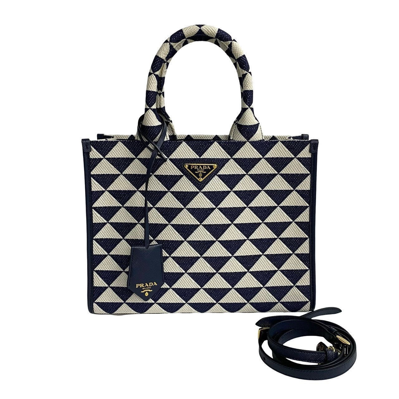 Prada Symbol Embroidery Small 2way Bag