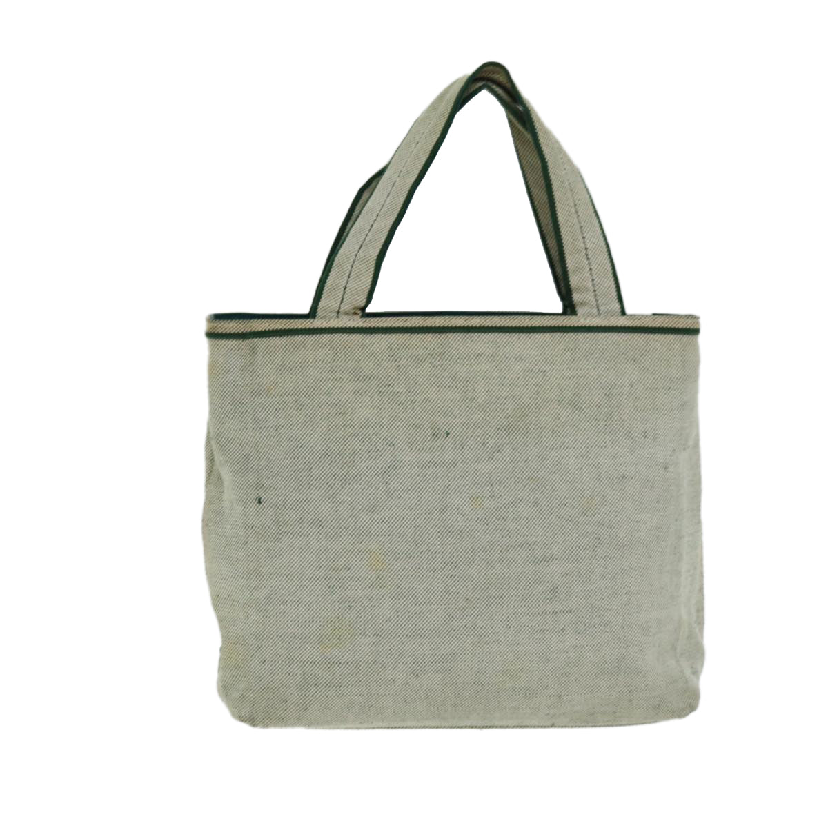 PRADA Hand Bag Canvas Beige Auth