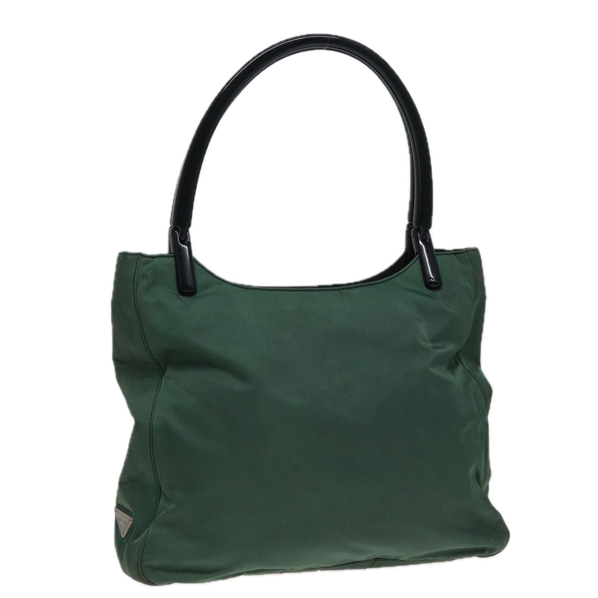 PRADA Hand Bag Nylon Green Auth
