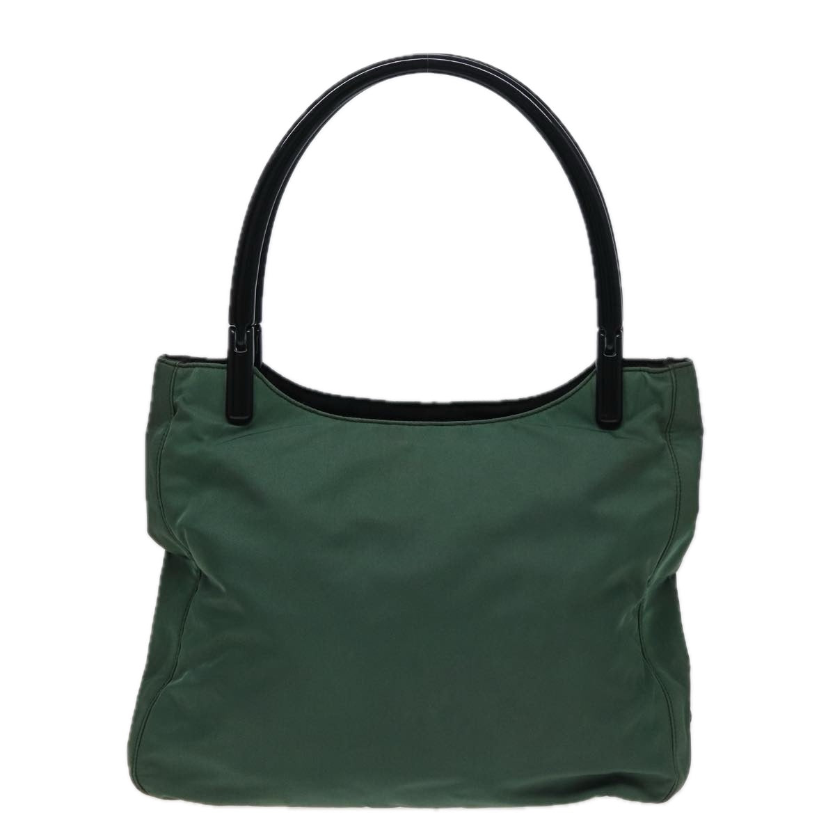 PRADA Hand Bag Nylon Green Auth