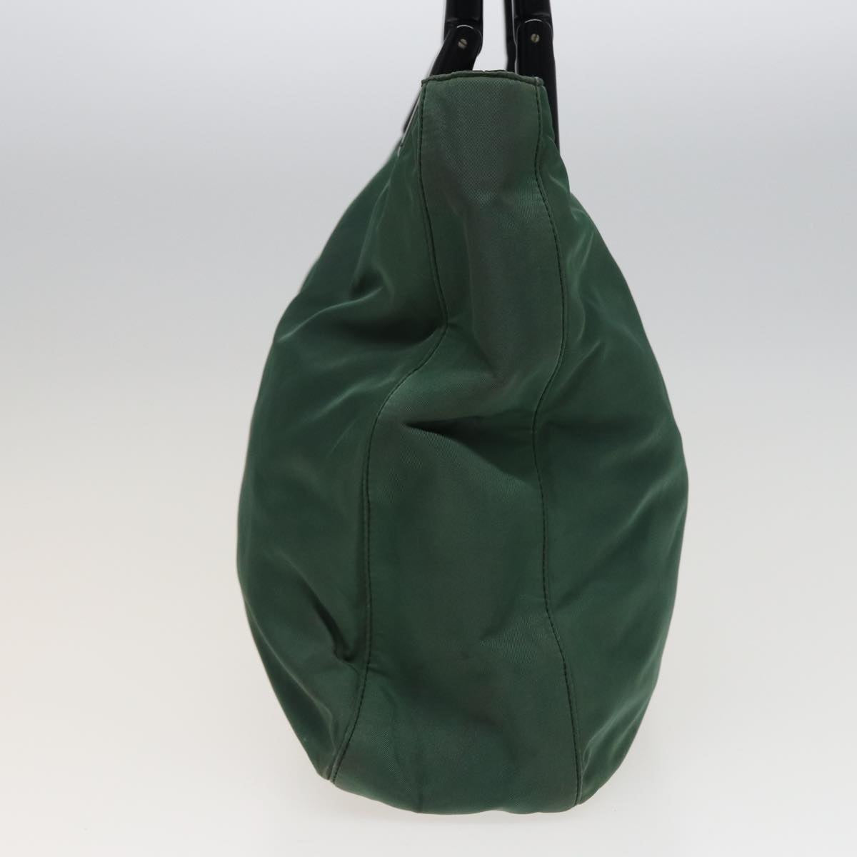PRADA Hand Bag Nylon Green Auth