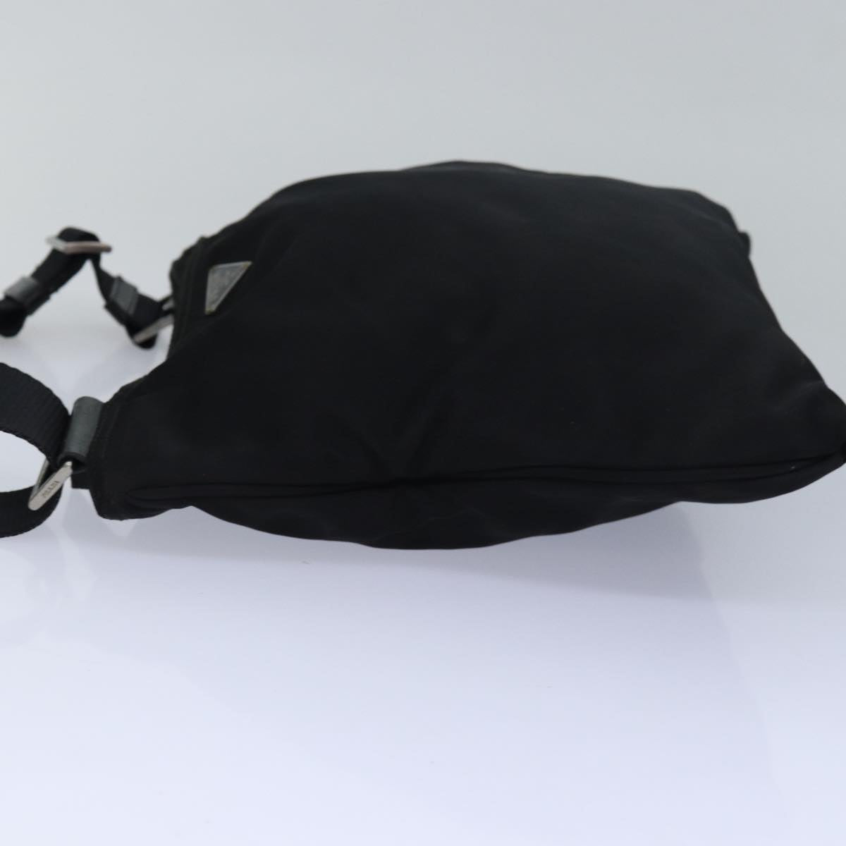 PRADA Shoulder Bag Nylon Black Auth 79556