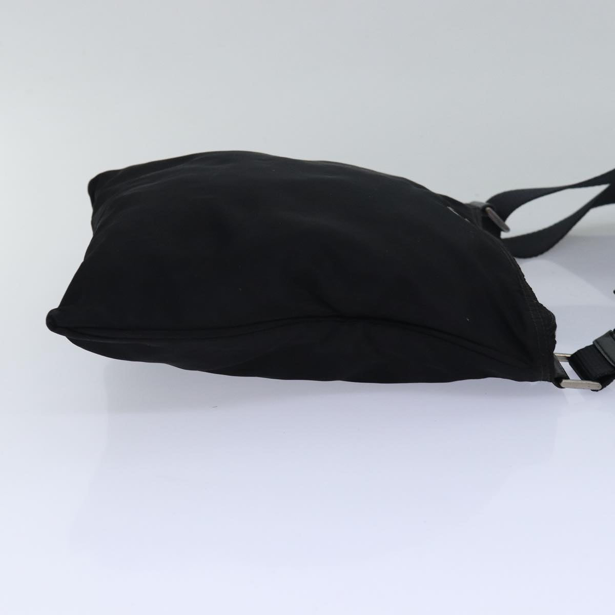 PRADA Shoulder Bag Nylon Black Auth 79556