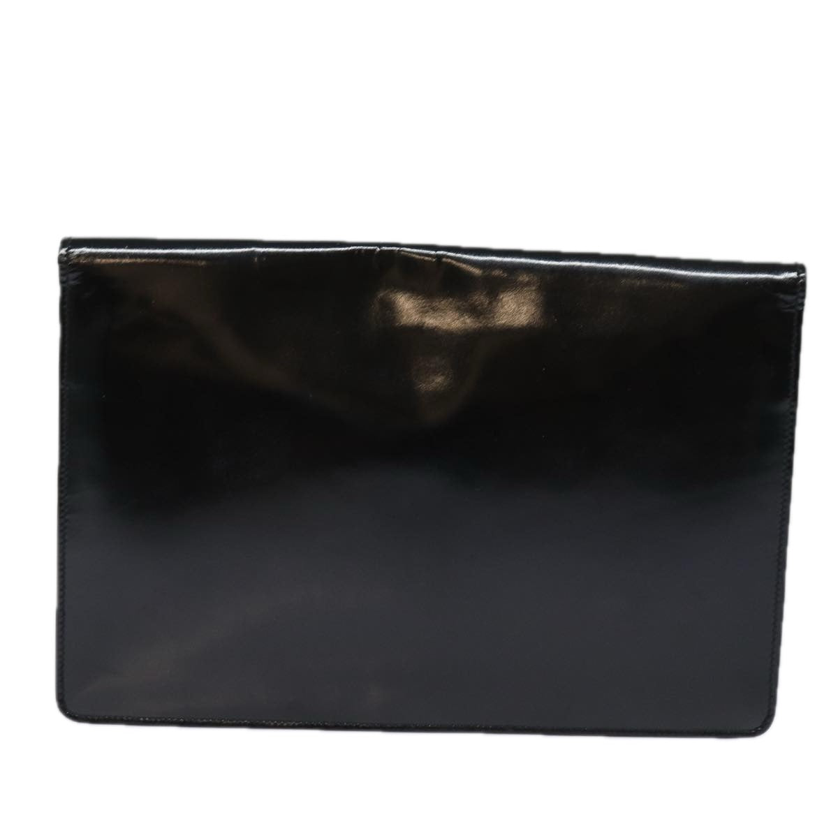 Luxury CELINE Clutch Bag Enamel Black 79686