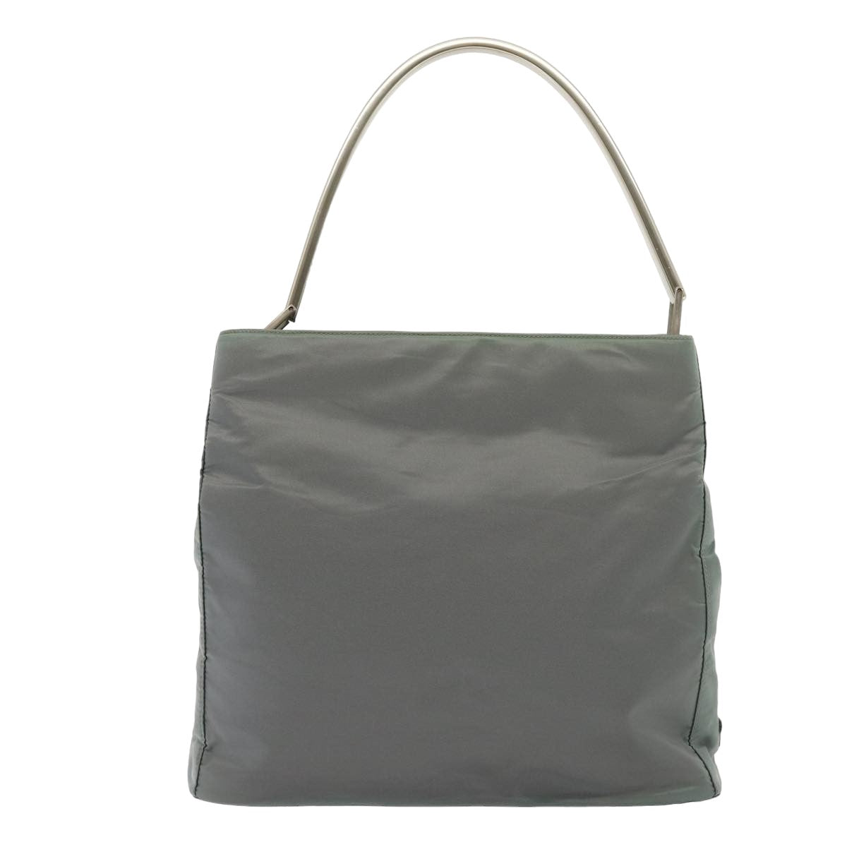 PRADA Shoulder Bag Nylon Gray Auth