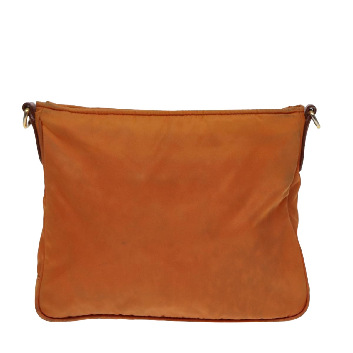PRADA Shoulder Bag Nylon Orange Auth 79767