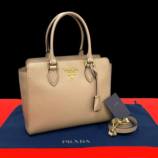 PRADA Shoulder Bag leather