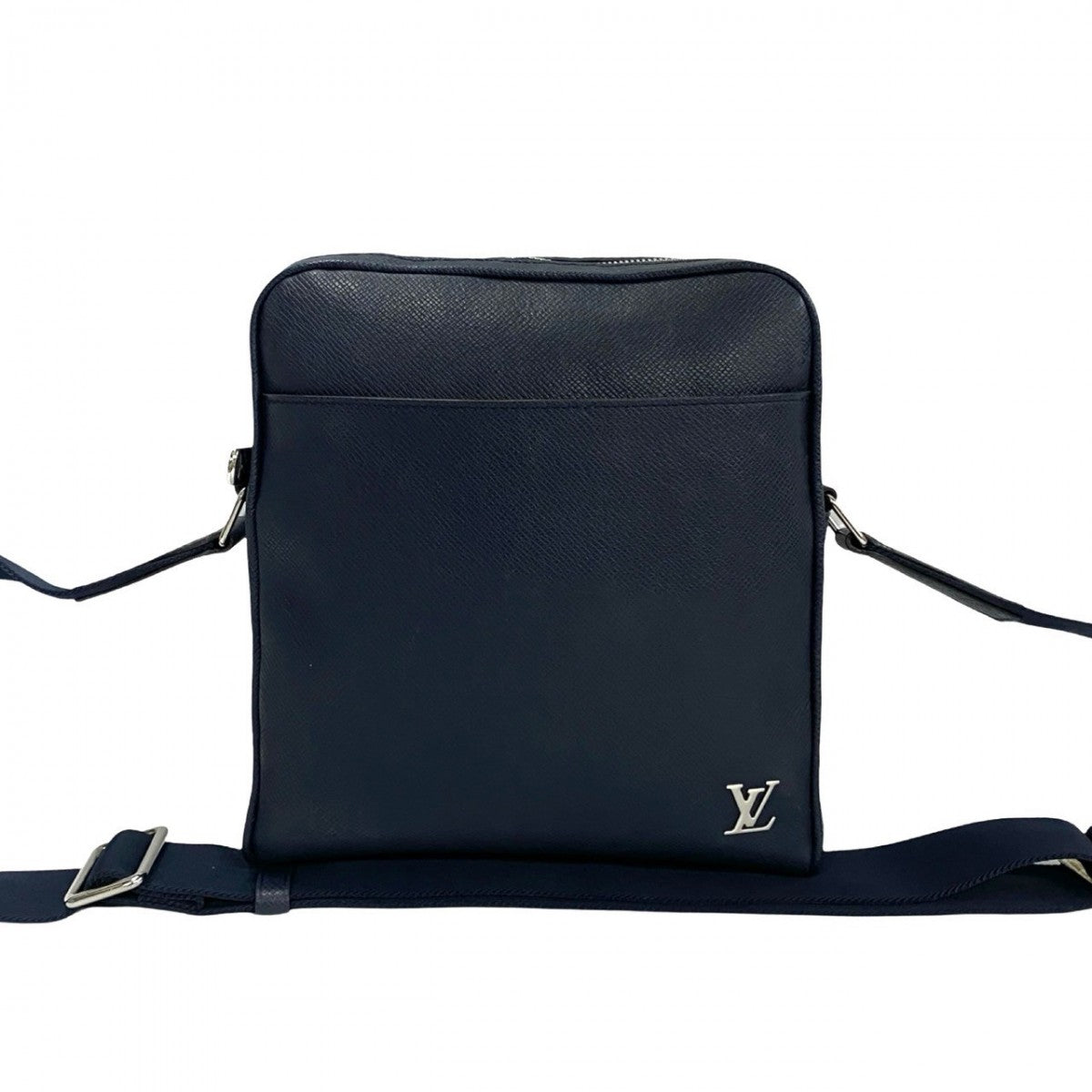 LOUIS VUITTON Shoulder Bag leather Navy Taiga Messenger PPM mens