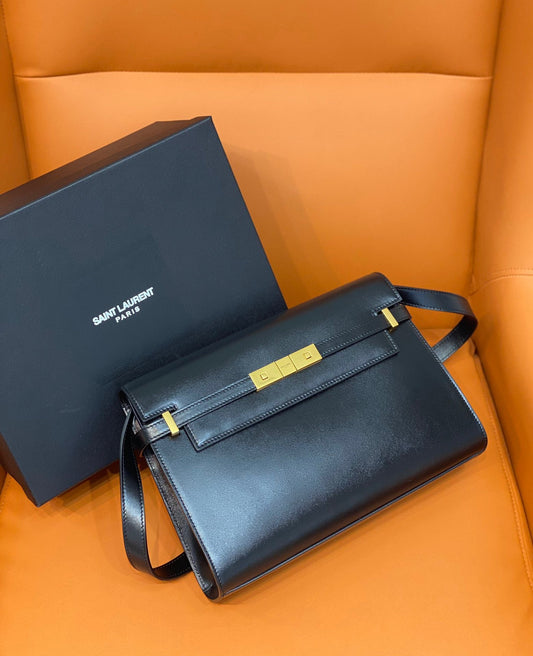 Yves Saint Laurent Manhattan Shoulder Bag Black
