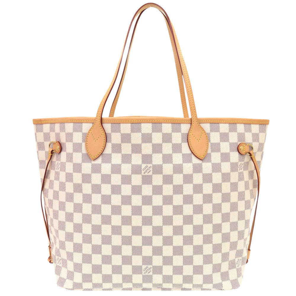  LOUIS VUITTON Tote Bag Damier Azur Canvas white Damier Azur New Neverfull MM