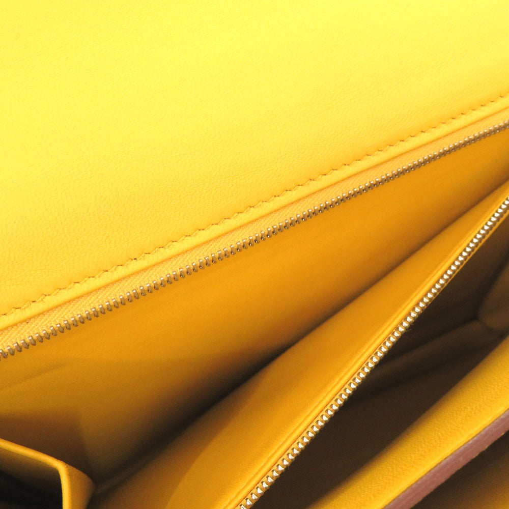 HERMES Shoulder Bag Evercolor yellow Sac Hermes 2002 26 Women