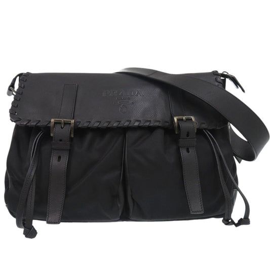 PRADA Shoulder Bag BT0582 leather NERO