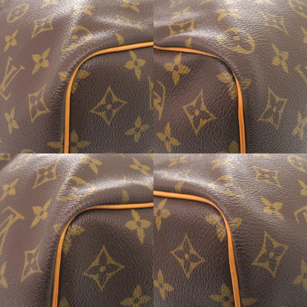LOUIS VUITTON Boston Duffel bag Monogram canvas Brown Monogram Keepall bandouliere50