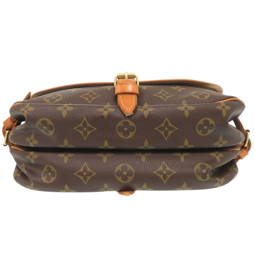 LOUIS VUITTON Shoulder Bag Monogram canvas Brown Monogram Saumur 30