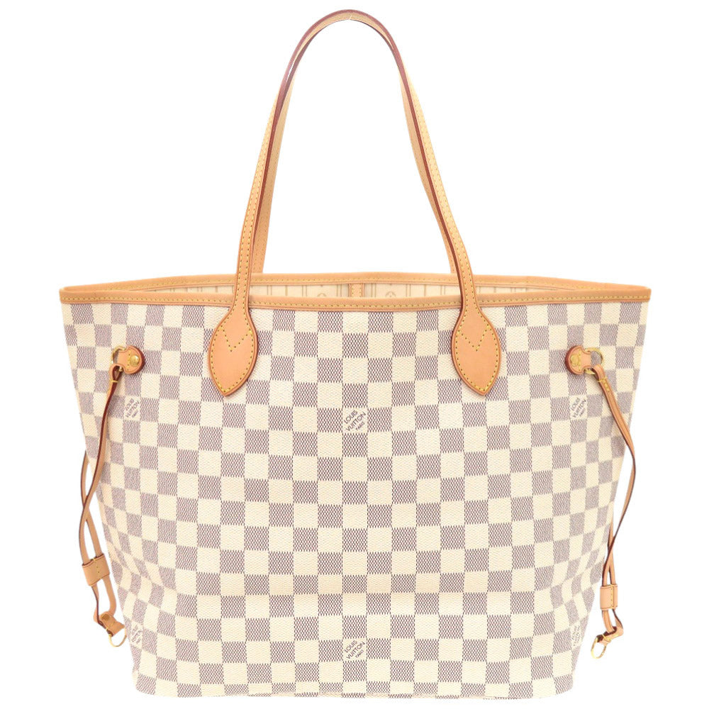 LOUIS VUITTON Tote Bag Damier Azur Canvas white Damier Azur Neverfull MM