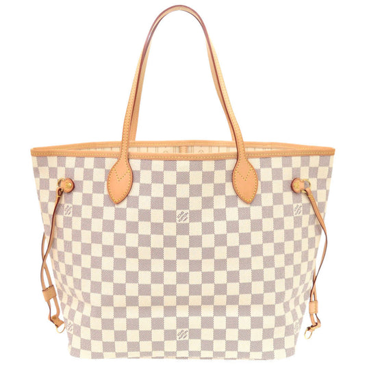 LOUIS VUITTON Tote Bag Damier Azur Canvas white Damier Azur Neverfull MM