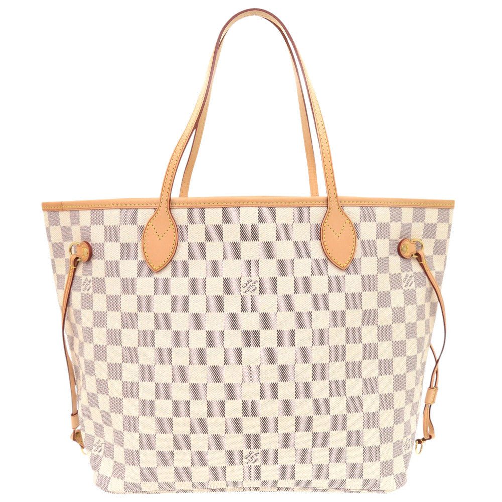 LOUIS VUITTON Tote Bag Damier Azur Canvas white Damier Azur Neverfull MM