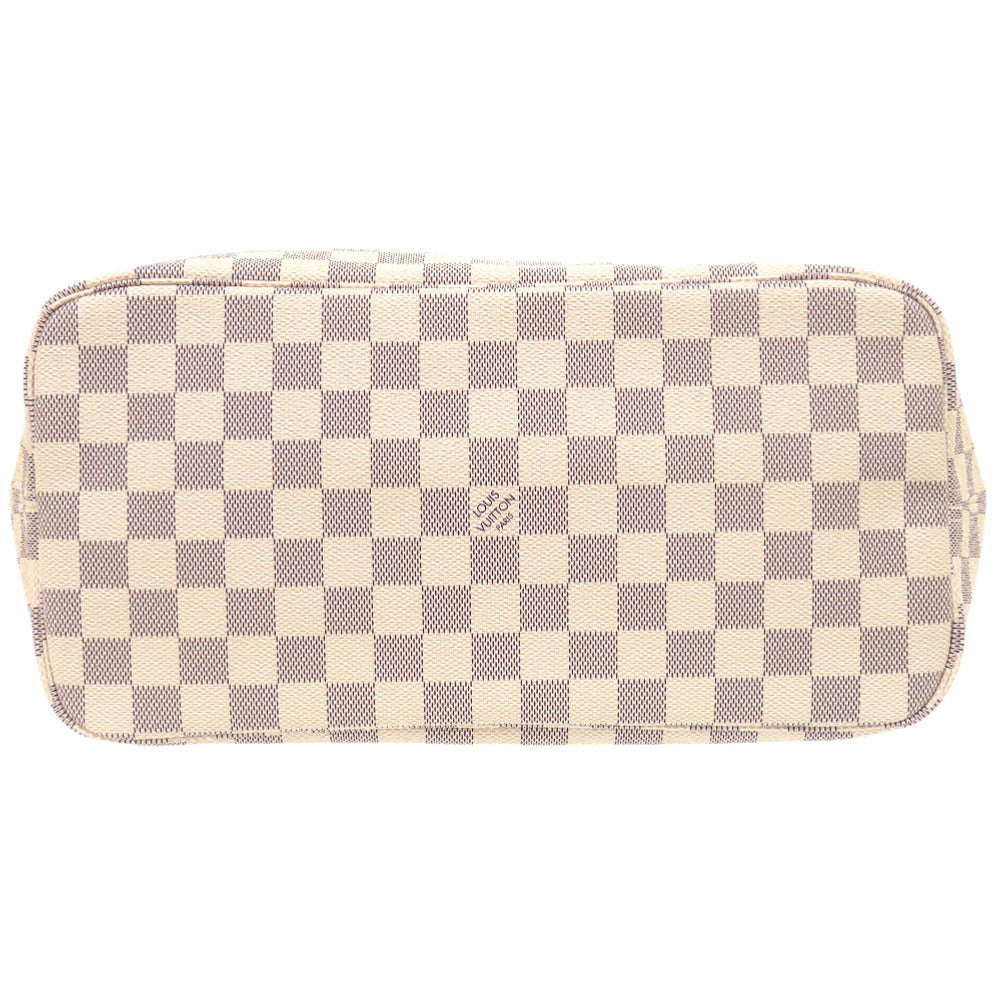 LOUIS VUITTON Tote Bag Damier Azur Canvas white Damier Azur Neverfull MM