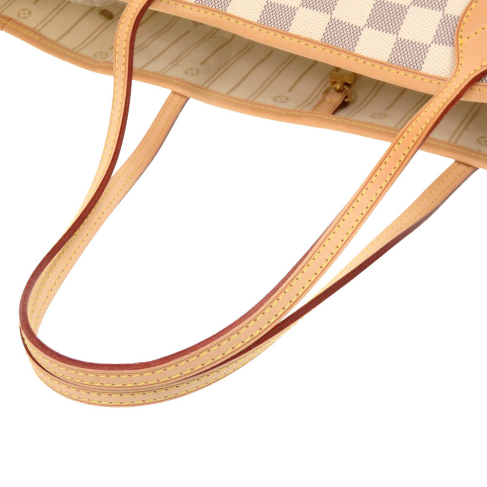 LOUIS VUITTON Tote Bag Damier Azur Canvas white Damier Azur Neverfull MM