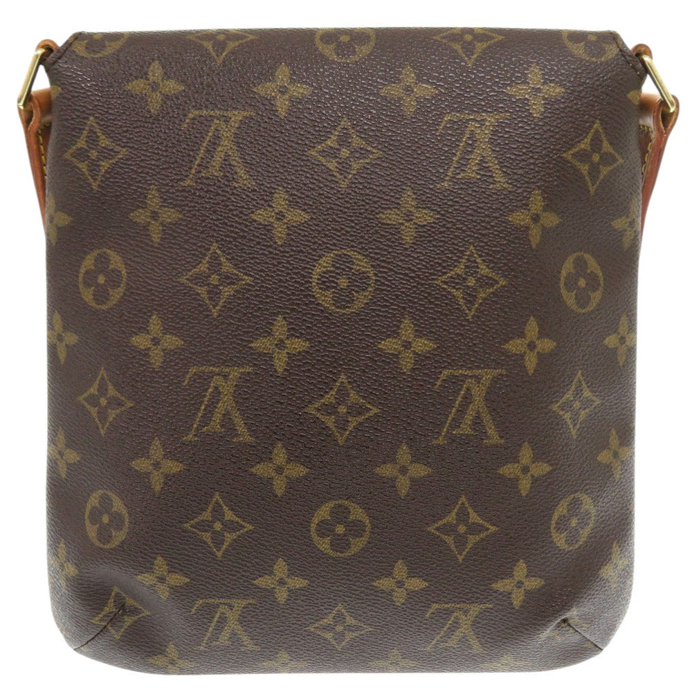 LOUIS VUITTON Shoulder Bag Monogram PVC coated canvas, leather Brown strap Monogram Musette Salsa Short Women