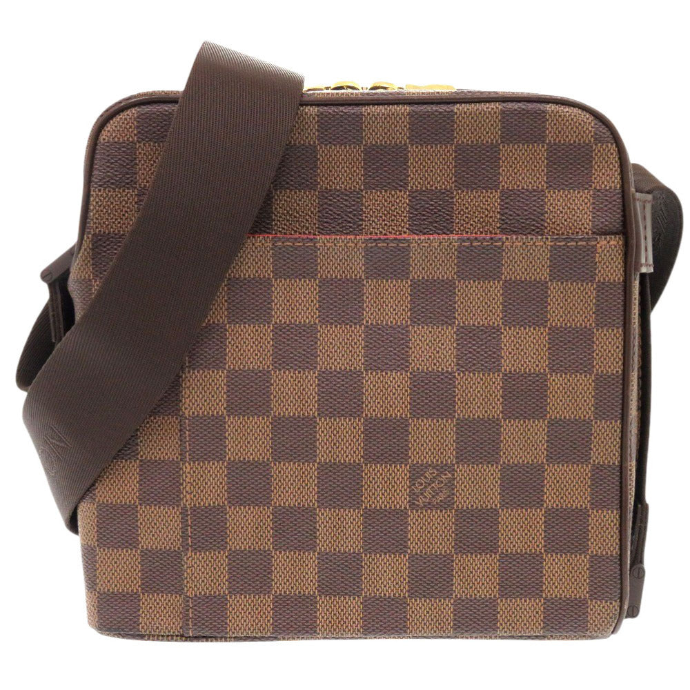 LOUIS VUITTON Shoulder Bag Damier canvas Brown Damier Olaf PM