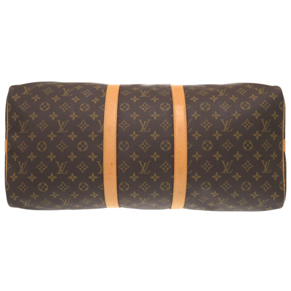 LOUIS VUITTON Boston Duffel bag Monogram canvas Brown Monogram Keepall bandouliere55