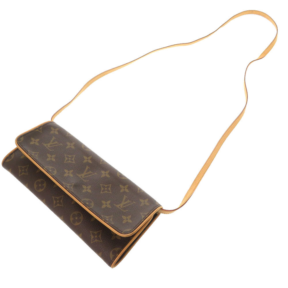 LOUIS VUITTON Shoulder Bag Monogram canvas Brown Monogram Pochette Twin GM