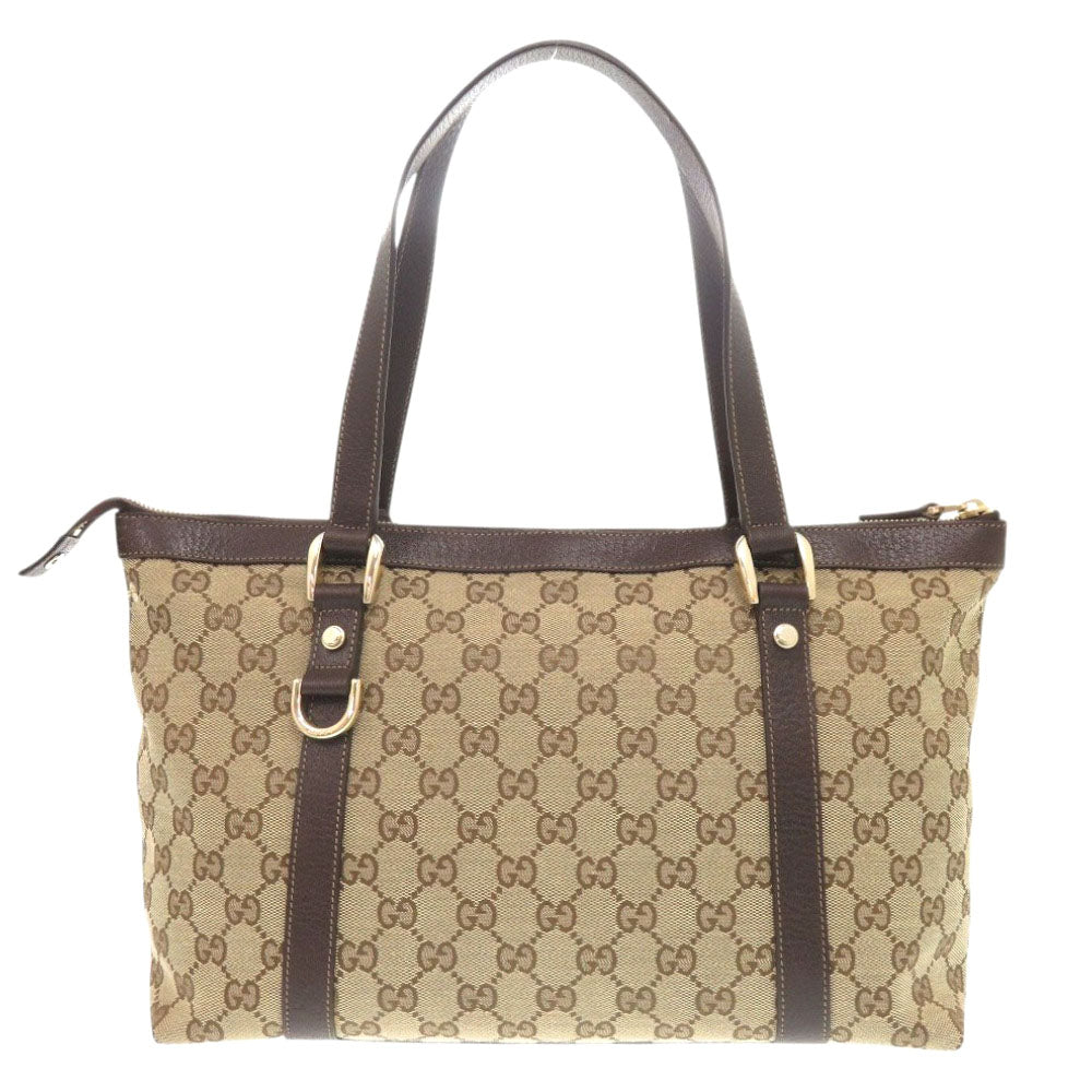 GUCCI Handbag 141470 02026 GG canvas, leather beige Women