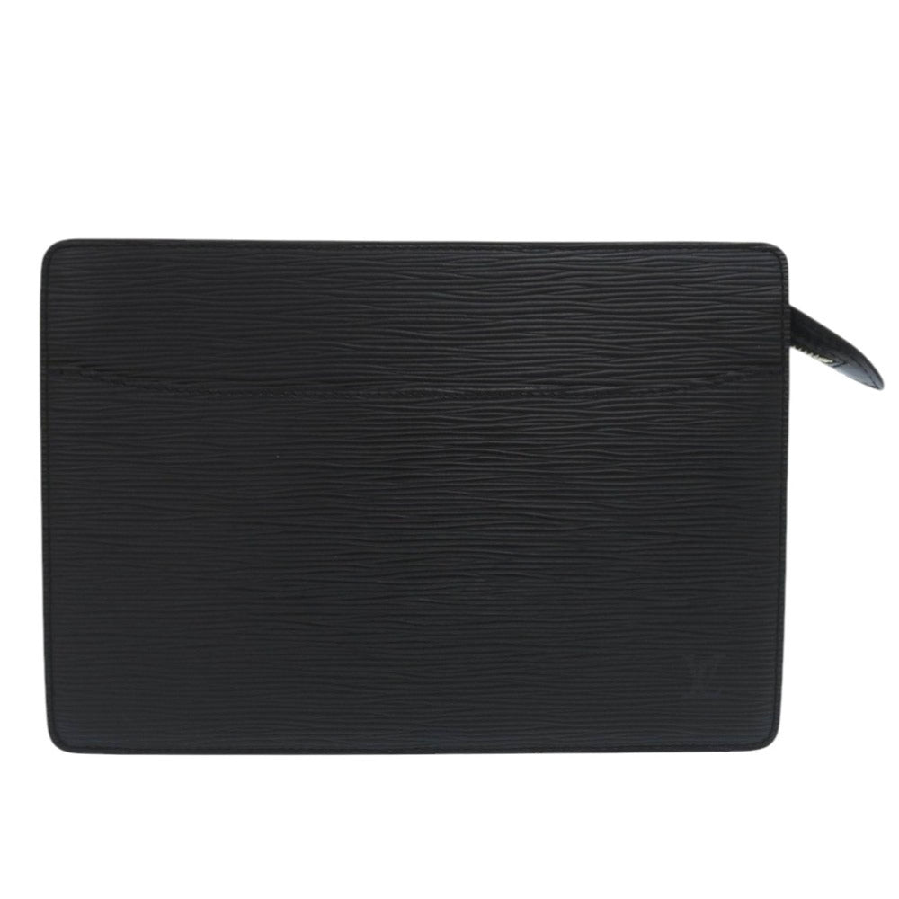 LOUIS VUITTON Clutch bag Epi Leather Noir business bag Epi Pochette Homme mens