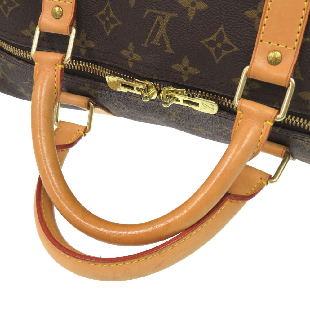 LOUIS VUITTON Boston Duffel bag Monogram canvas Brown Monogram Keepall bandouliere60 mens