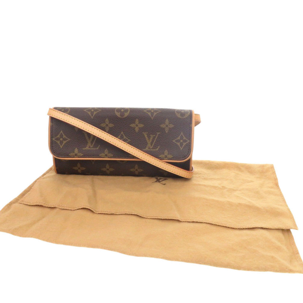 LOUIS VUITTON Shoulder Bag Monogram canvas Brown Monogram Pochette Twin PM