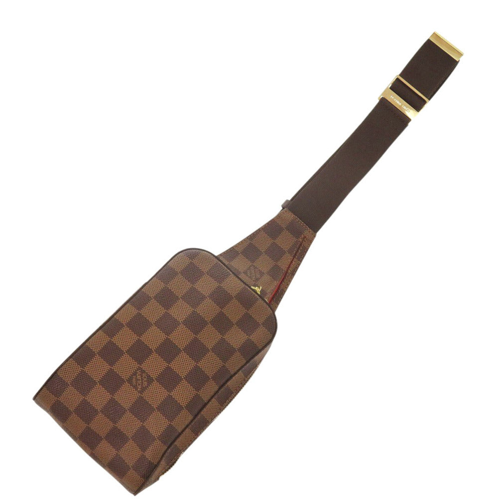 LOUIS VUITTON Sling bag Damier canvas Ebene Damier Geronimos mens(Unisex)