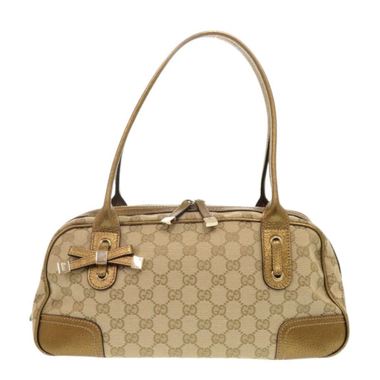 GUCCI Handbag 161720 GG canvas beige Princess Mini Boston Duffel bag Women