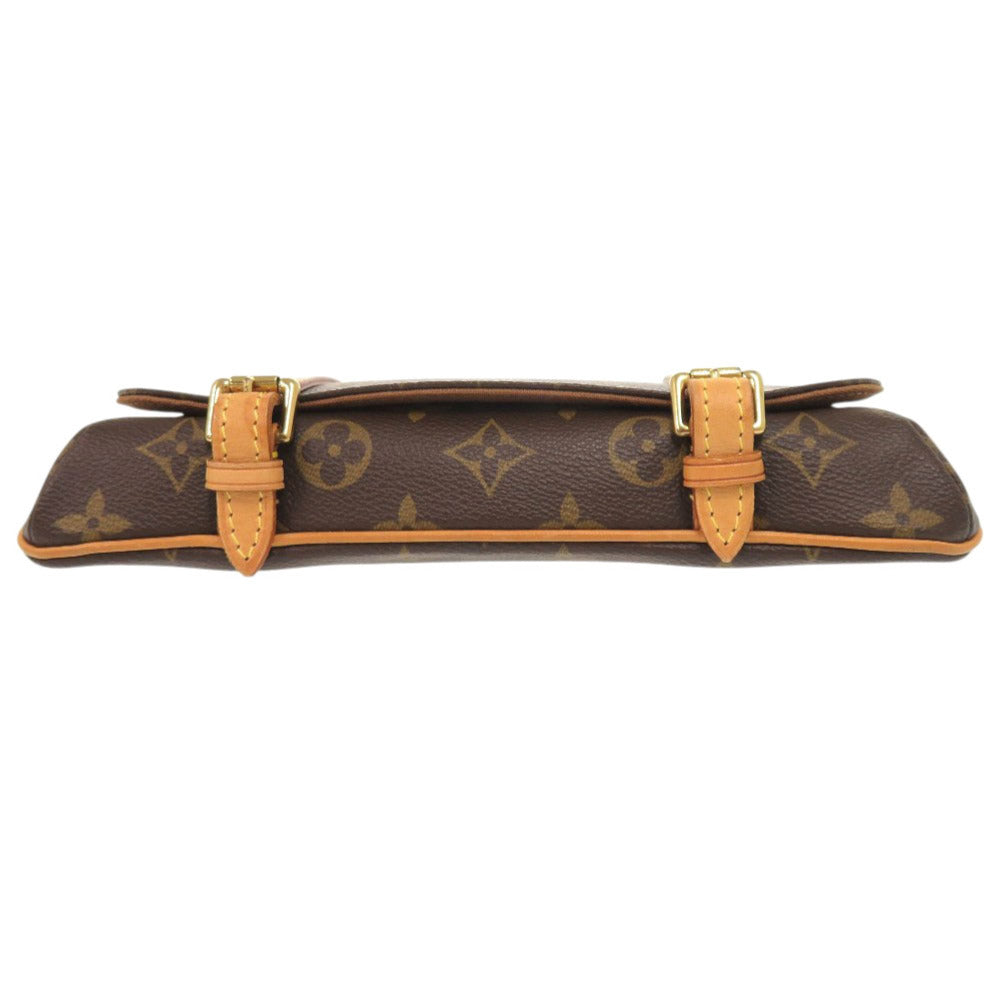 LOUIS VUITTON Waist bag Monogram canvas Brown Monogram Pochette Marrell