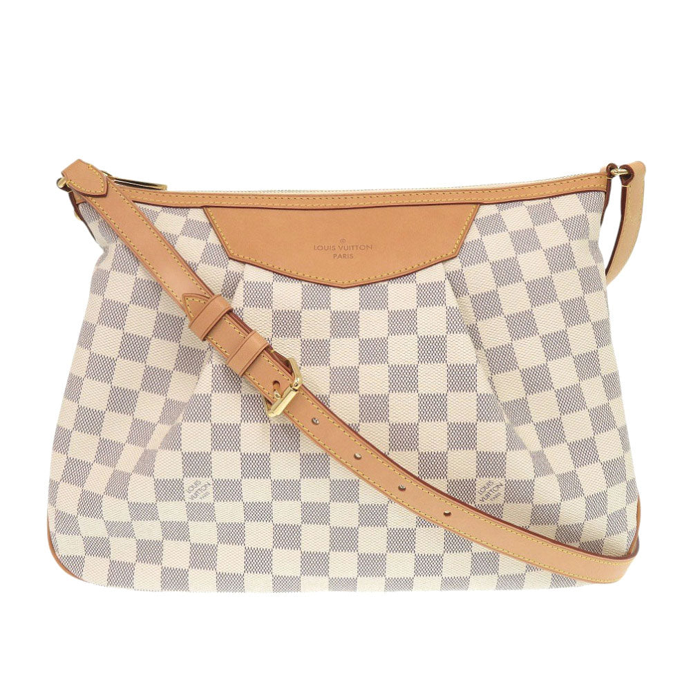 LOUIS VUITTON Shoulder Bag Damier Azur Canvas white Damier Azur Syracuse MM Women