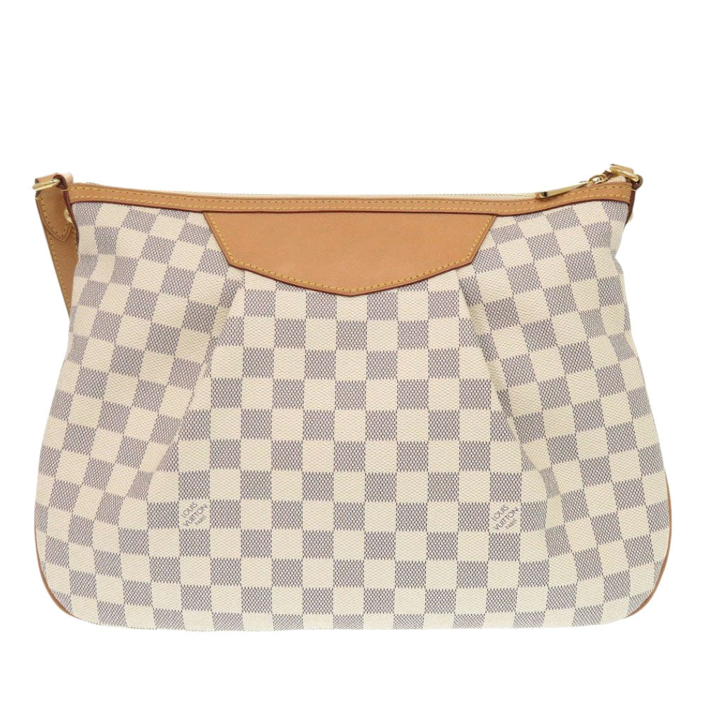 LOUIS VUITTON Shoulder Bag Damier Azur Canvas white Damier Azur Syracuse MM Women