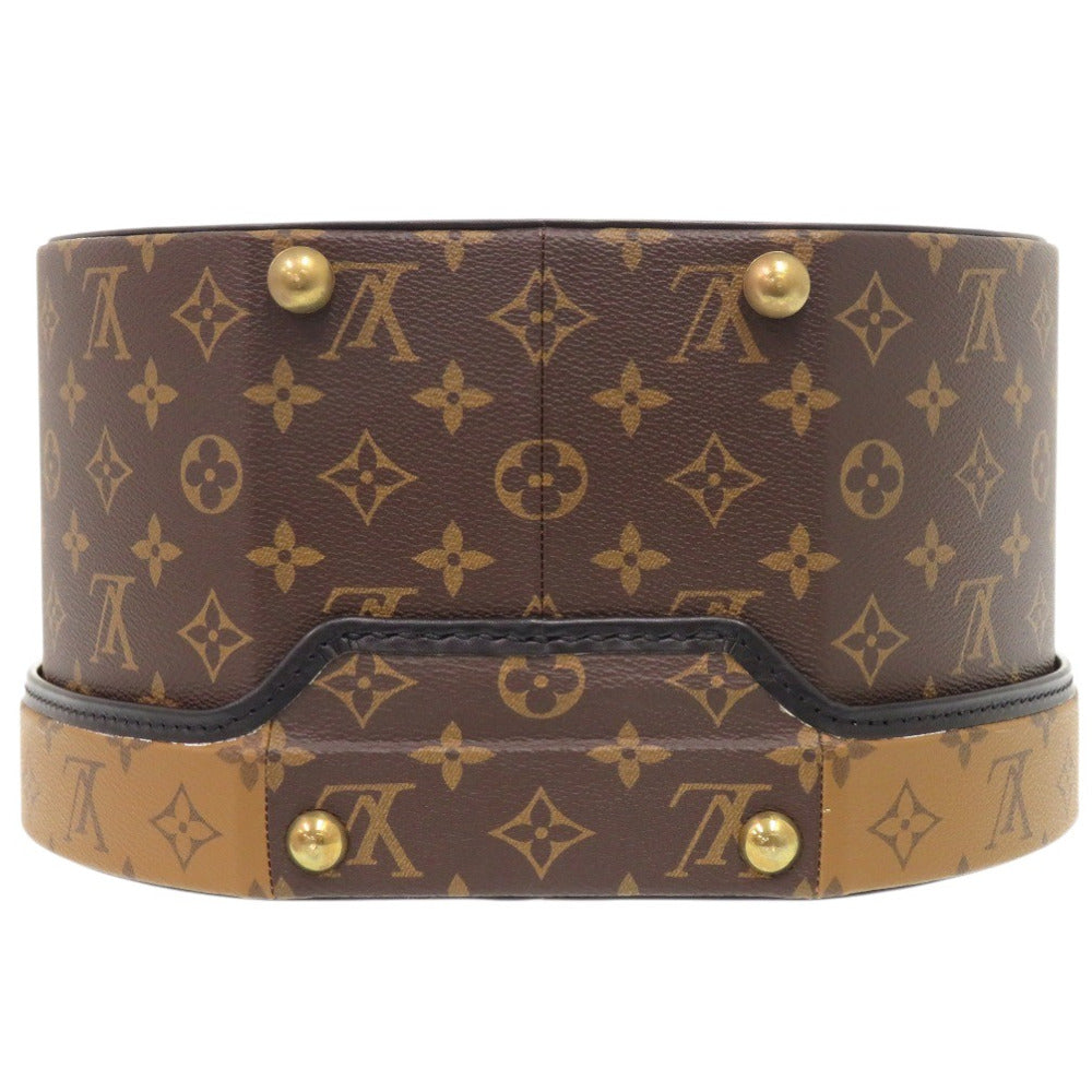 LOUIS VUITTON Handbag Monogram canvas Brown Monogram reverse Boite Chapeau 30