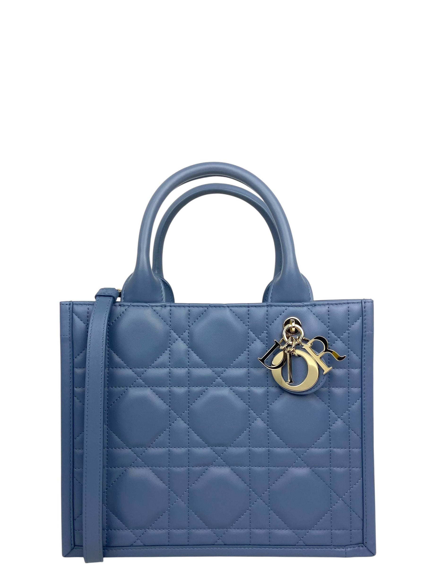 Dior Denim Blue Small Dior Book Tote