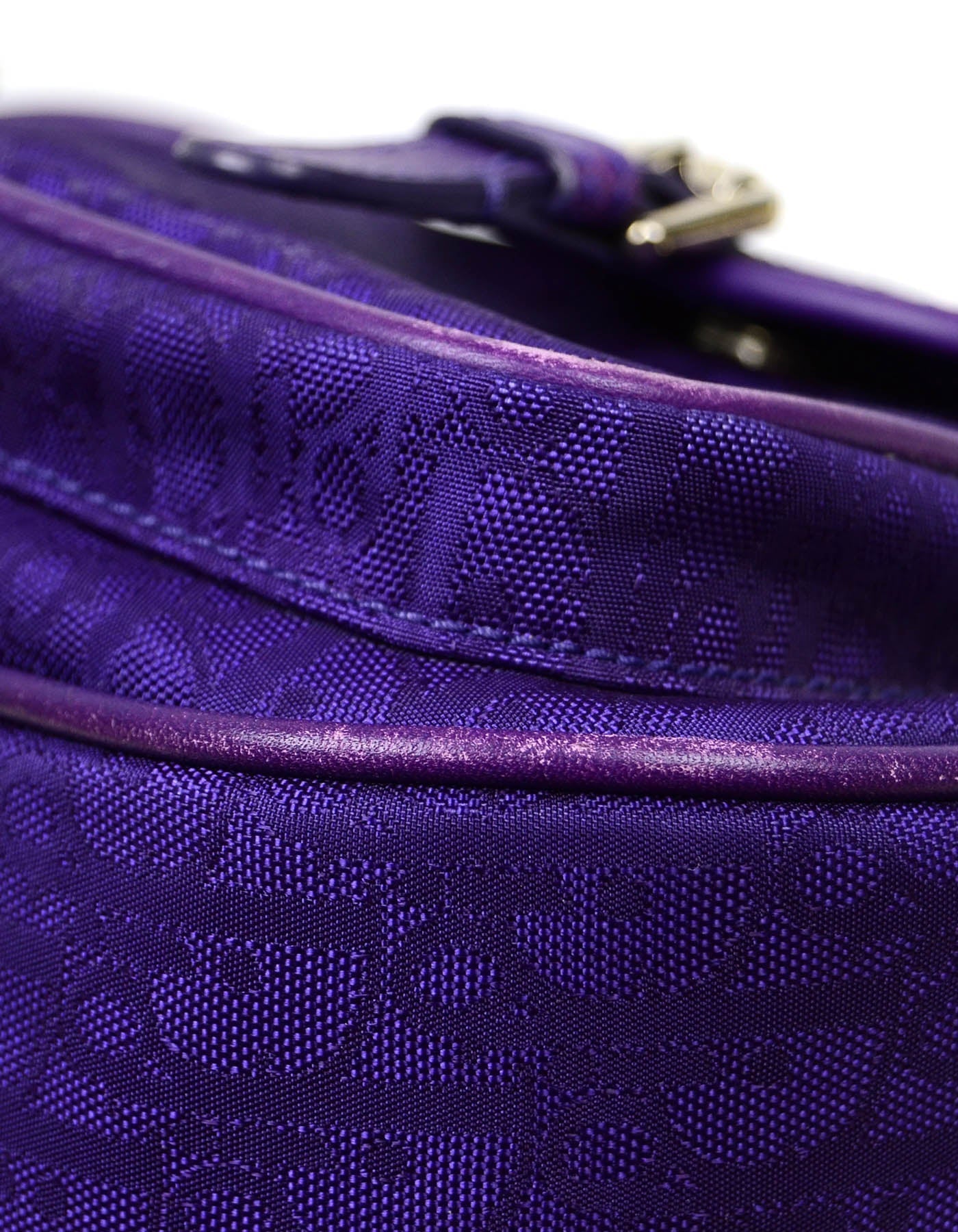 Christian Dior Purple Monogram Shoulder Bag