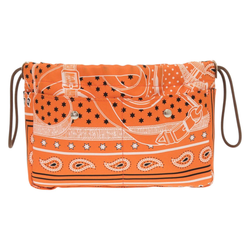 HERMES Pouch silk Orange Foolby 20 Bag in Bag Women