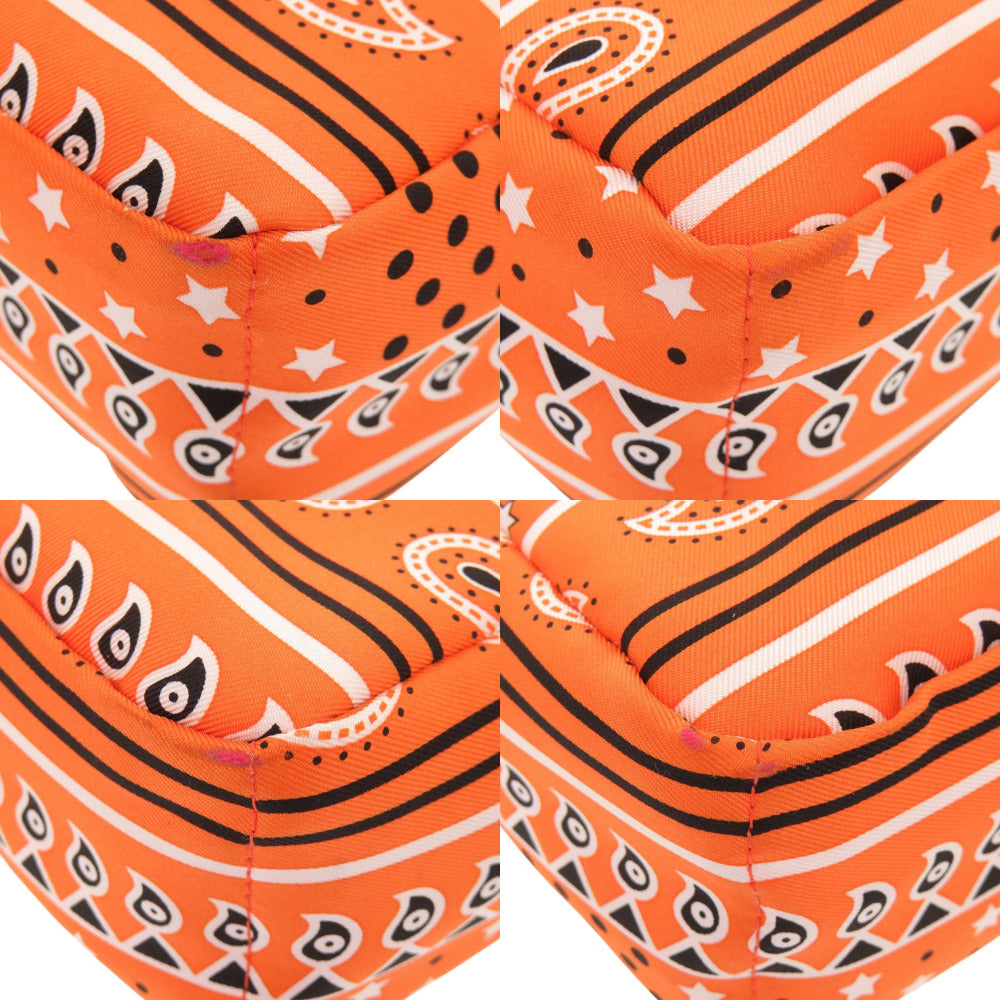 HERMES Pouch silk Orange Foolby 20 Bag in Bag Women
