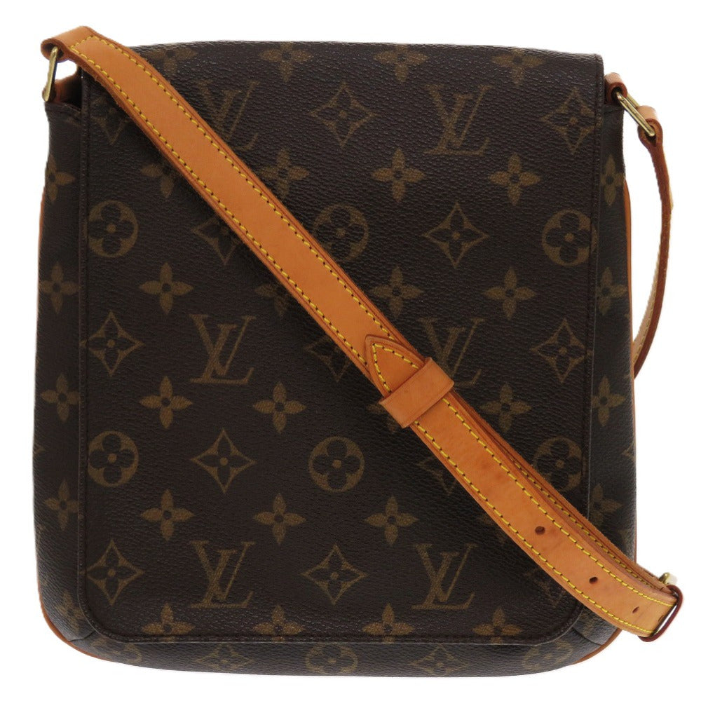 LOUIS VUITTON Shoulder Bag Monogram canvas Brown Long strap Monogram Musette Salsa Women