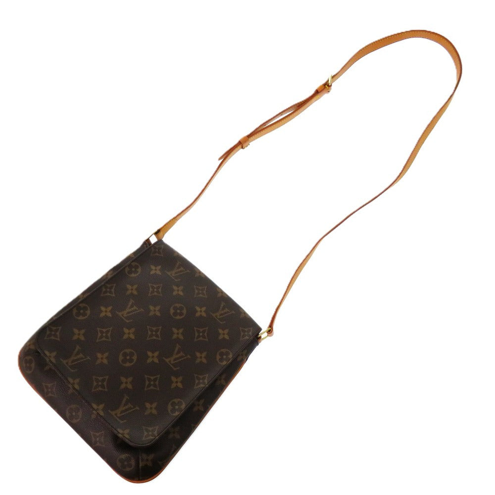 LOUIS VUITTON Shoulder Bag Monogram canvas Brown Long strap Monogram Musette Salsa Women