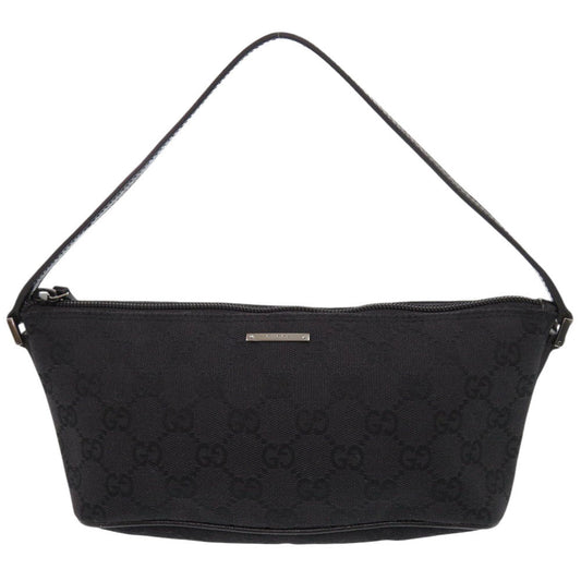 GUCCI Handbag 07198 GG canvas black Accessory pouch Women