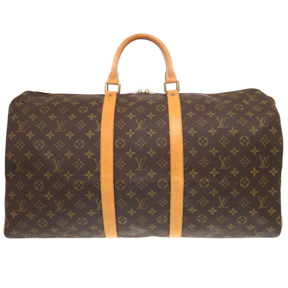 LOUIS VUITTON Boston Duffel bag Monogram canvas Brown Monogram Keepall 55 mens